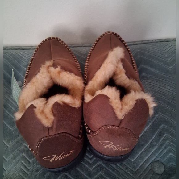 NWT Wishcotton Men's Faux Fur Slippers 9 - Picture 3 of 8